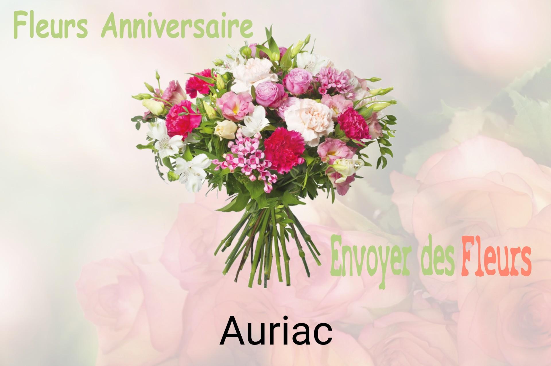 Bouquet de fleurs d’anniversaire livré à Auriac